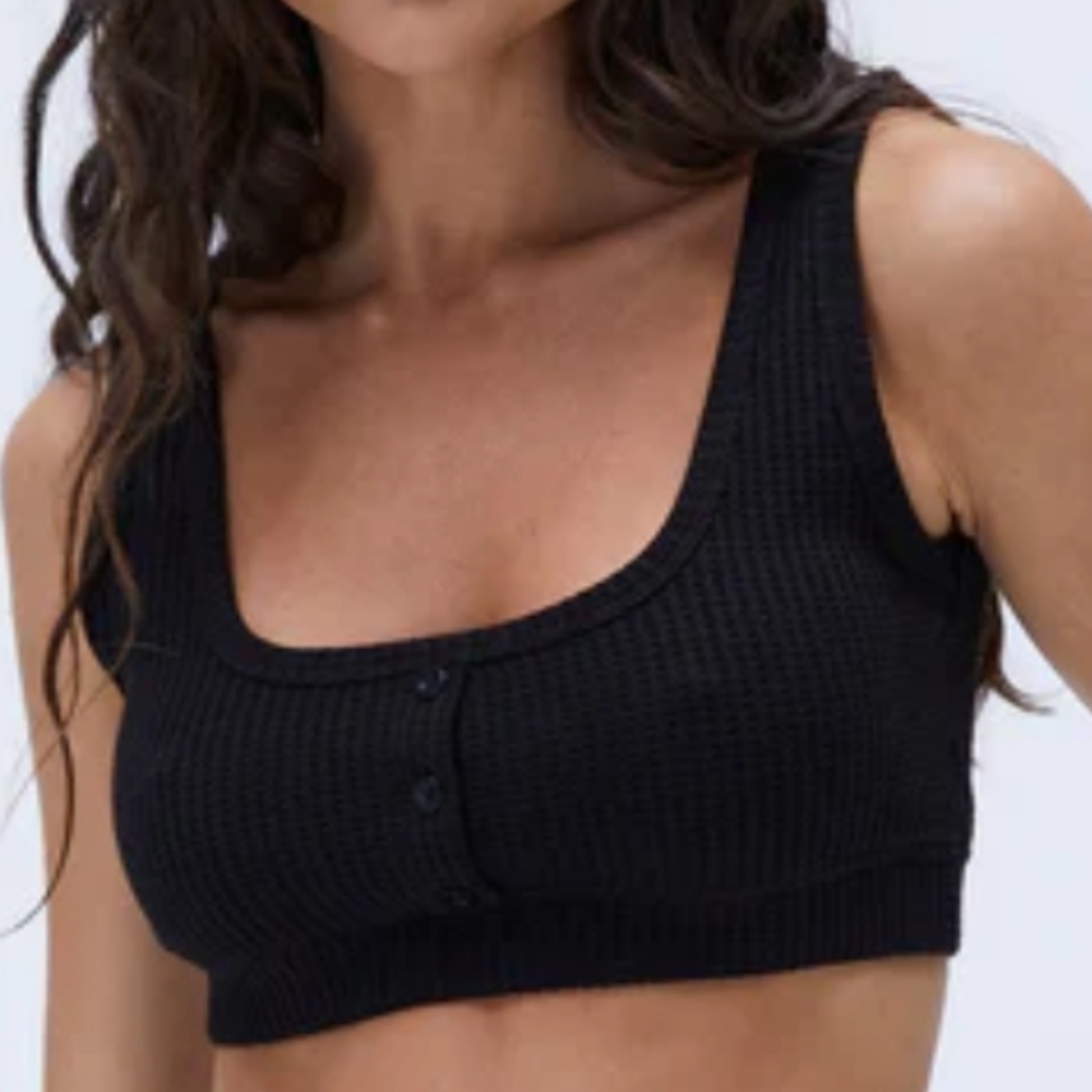 Adanola Waffle Scoop Bra